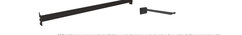 Dometic powerbar and hook attachments for hang-packaged accessories